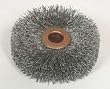 Westward 1GBN6 Wire Wheel Brush, 3 Dia, 0.0140 Wire, Steel