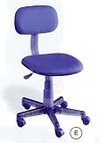 Blue Color Secretary Office Chair Caster Gas Lift