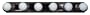 Yosemite Home Decor 4506DB 35.5-Inch 6-Light Bathroom Vanity, Dark Brown