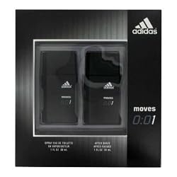 Coty 462058 Adidas Moves 001 Gift Set -- 1 oz Eau De Toilette Spray + 1 oz After Shave by Coty