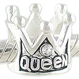 Sterling Silver QUEEN CROWN European Bead fits Pandora Chamilia Biagi Bracelet GIFT BOXED