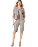 MICHAEL Michael Kors Wood-Beaded Swing Jacket & Linen City Short