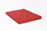 4ft6 135cm Double Red Futon Mattress