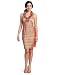 London Times Women's Iridescent Chiffon Shutter Tuck Dress, Scarlet Magic, 6