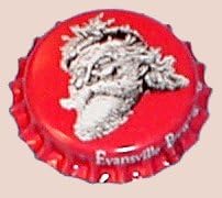 Evansville Brewing Company - Brewery Bottle Crowns - Set of 15 - Fifteen different designs from brands produced by Evansville