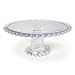 Large Pedestal Cake Plate with Ball Rim