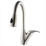 Kitchen Faucet in Stainless Steel Includes Soap Dispenser: No