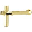 Solid 14KT Yellow Gold Raised Cross Nose Bone