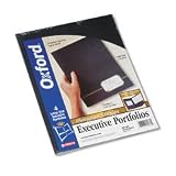 ESSELTE PENDAFLEX CORP. / ESS04161 / Monogram Series Business Portfolio, Premium Cover Stock, Black/Gold, 4 per Pack / Sold as 1 PK