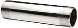 Chrome-Plated Brass Pipe Fitting, Nipple, Schedule 40, 1/2" NPT X 6" Length