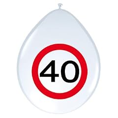 Luftballons Verkehrsschild 40