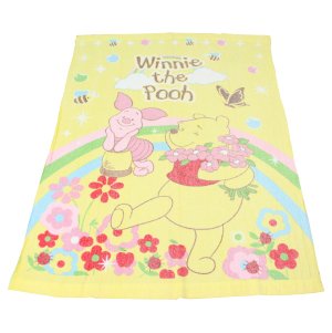 タオルケット　ディズニーキャラクター　くまのプーさん　おぼろプリント　シングルサイズ 140x190cm