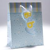 Medium Blue Dots Gift Bag 