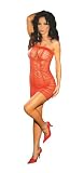 Sexy Red Bandeau Mini Dress