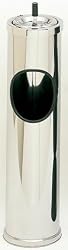 Chrome Floor Standing Ashtray Trash Can Indoor Outdoor