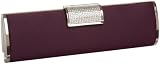 La Regale Rhinestone Clasp Satin Clutch