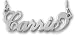 Personalized Silver Carrie 'Sex and the City' Script Custom Any Name Necklace