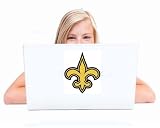 NEW ORLEANS SAINTS 2-Color (Black&SparklingGold) 4" VINYL STICKER/DECAL (Computer,Notebook,Laptop Skin)