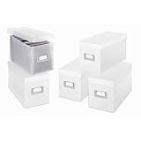 Setof5MetroCDStorageBoxes-AcidFreePlastic(White)(5.75