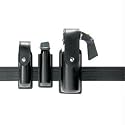 Safariland 38 OC Spray Pouch, Standard, Top Flap, Black, B/W, Hidden