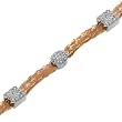14K Rose Gold Diamond Bracelet - 1.25 Ct.