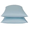 Fieldcrest® Luxury 500-Thread-Count Embroidered Pillowcase Set of 2 - Cool Sky