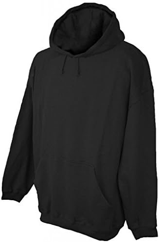 Pennant Tall Men's Premium Pullover Hoodie Sweatshirt 4XLT Black