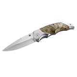 Herbertz-Couteau Pliant HERBERTZ 278211 - Lame Acier a Cran - Manche 11 cm Bois de Racine