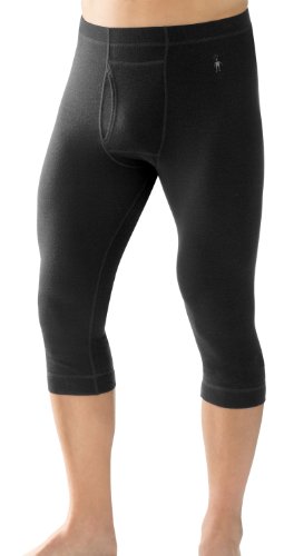 Smartwool Herren 3/4 Lange Unterhose Midweight Boot Top, black, S