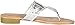 Pierre Dumas Women's Rosetta Slip On Thong Sandal (Silver, us_footwear_size_system, adult, women, numeric, medium, numeric_10)