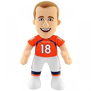 NFL Denver Broncos Peyton Manning Player Plush Doll, 6.5-Inch x 3.5-Inch x 10-Inch, Orange/Blue
