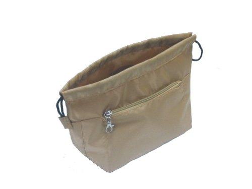 Premium Nylon Purse Insert Organizer – Beige