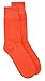 1 Pair of Biagio Solid ORANGE Color Men's COTTON Dress SOCKS