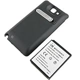 Mugen Power Extended Battery w/ Battery Cover for Samsung Galaxy Note GT-N7000, Black