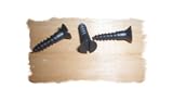 Vintage Black Iron Flat Head 1 Inch Wood Screws