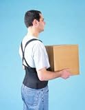 9“ Industrial Back Belt With Suspenders, Size: Extra Large 42“ - 48“ , 12/case, So