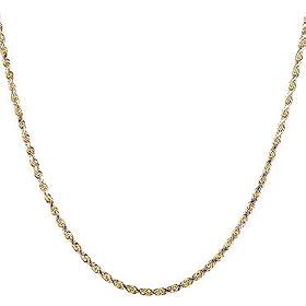 AuraGento Two-Tone 20in & 3mm Rope Necklace