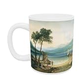Lake Geneva and Mont Blanc, 1802-5 (w/c with scraping out, pen and ink on wove paper) by Joseph Mallord William Turner - Mug - Standard Size