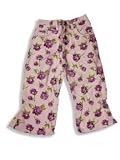 Private Label - Toddler Girls Brushed Cotton Capri Pant, Pink, Purple