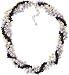 Genuine Pearl, Lavender Pearl and Garnet Necklace