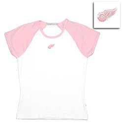Detroit Red Wings NHL "All-Star" Womens Top (Pink)