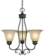 Westinghouse 3 Light Weathered Bronze Chandelier #66887