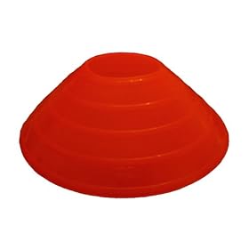 Set of 20 Disc Cones Bright Orange