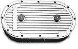 Elite Series Aluminum Air Cleaner Oval For Dual-Quads 13.5x7 in. w/Edelbrock Name Not For Sale Or Use On Pollution Controlled Motor Vehicles Polished