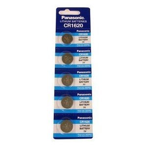 Panasonic Lithium Battery CR1620 Pack of 5 Batteries