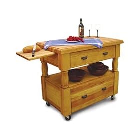 Catskill Craftsmen Island Europa Kitchen Cart by Catskill Craftsmen