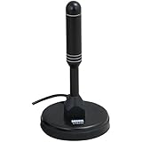 August DTA240 High Gain Digital TV Aerial - Portable Indoor/Outdoor Digital Antenna for USB TV Tuner / ATSC Television / DAB Radio - With Magnetic Base