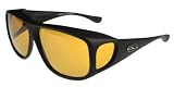 Fitovers Eyewear Sunglasses - Aviator / Frame: Dark Tortoise Lens: Gray Polarized [Size: A:66/B:51/ED:72]