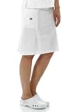 Dickies Scrubs White Hip Flip Skirt with Cargo Pockets (XS-2X)