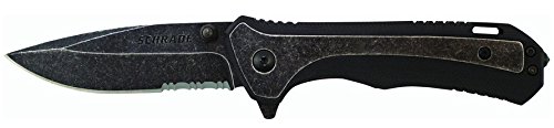 Schrade SCH501S Liner Lock Partially Serrated Folding Knife